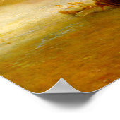 Poster Turner - Bateau À Vapeur Aidant Le Navire Au Large (Coin)