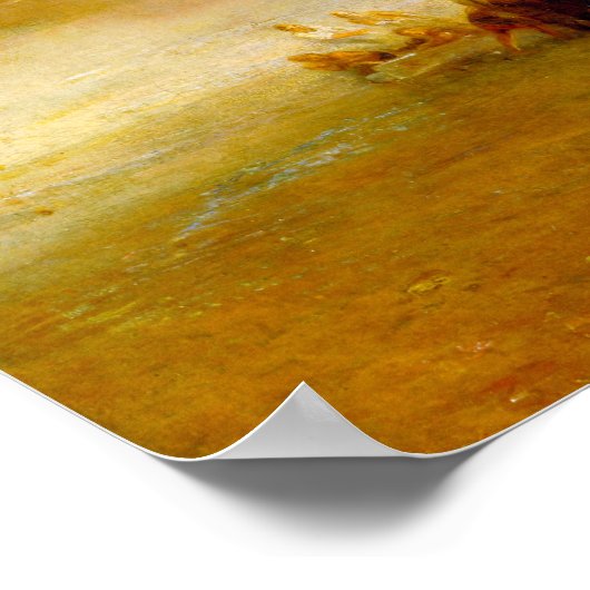 Poster Turner - Bateau À Vapeur Aidant Le Navire Au Large (Coin)