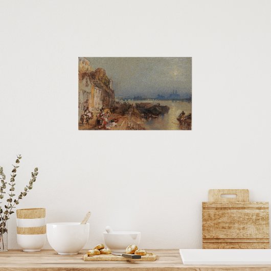 Poster Turner - coucher de soleil (Cuisine)