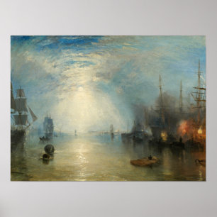 Poster Turner - Keelmen Se Heurtant Au Charbon Au Lune