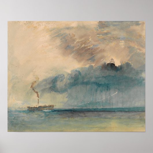 Poster Turner - Paddle-Steamer En Tempête (Devant)