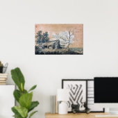Poster Turner - Paysage Avec Grange (Bureau à domicile)
