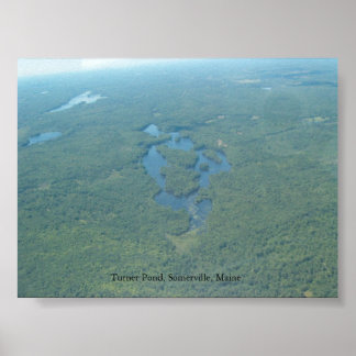 Poster Turner Pond, Somerville Maine