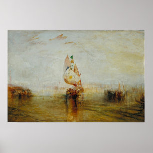 Poster Turner - Soleil de Venise allant en mer