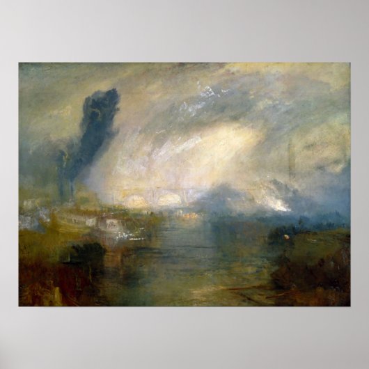 Poster Turner - Tamise au-dessus du pont de Waterloo (Devant)