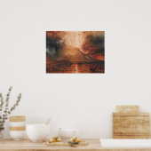 Poster Turner - Vésuve en éruption (Cuisine)
