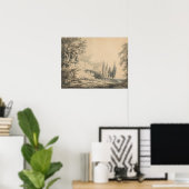 Poster Turner - Villa D'Este (Bureau à domicile)