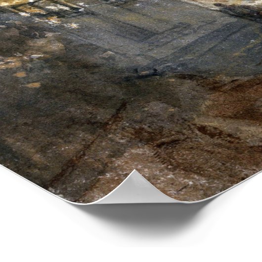 Poster Turner - Vue De Boppart Avec Chiffres Sur (Coin)