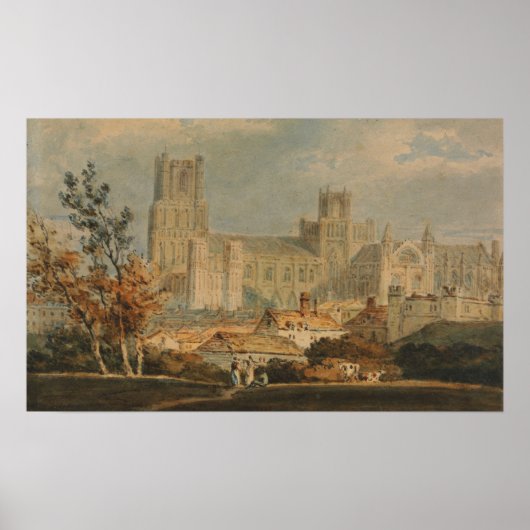 Poster Turner - Vue de la cathédrale d'Ely (Devant)