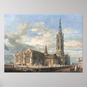 Poster Turner - Vue Nord-Est De L'Église Grantham