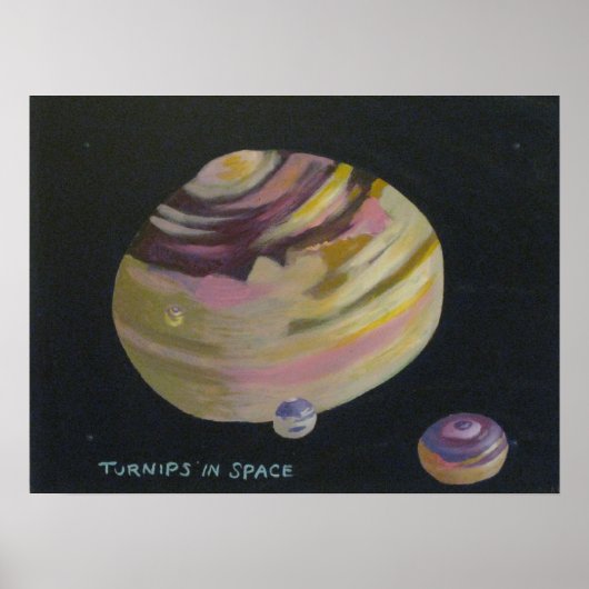 Poster " Turnips in Space ! " (Devant)