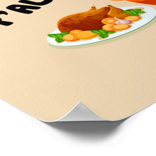 Poster turquie à bulle mignonne (Coin)