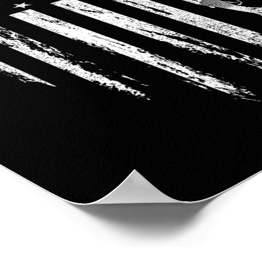 Poster Turquie Chasse Drapeau Américain Tonnerre poulet C (Coin)