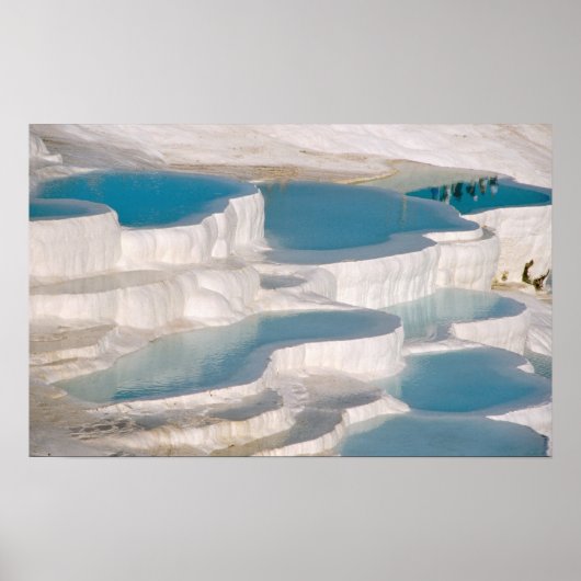 Poster Turquie, Château de Coton de Pamukkale). (Devant)