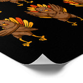Poster Turquie Dabing Danser Thanksgiving Day Fun Fall A (Coin)