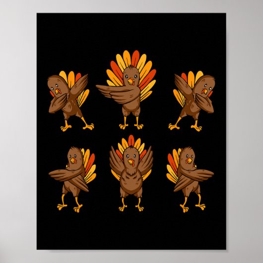 Poster Turquie Dabing Danser Thanksgiving Day Fun Fall A (Devant)