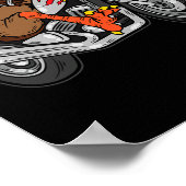 Poster Turquie équitation moto Thanksgiving Day Cool Fal (Coin)