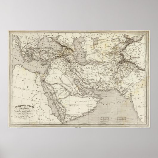Poster Turquie et Arabie (Devant)