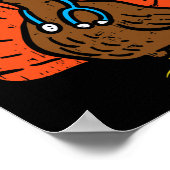 Poster Turquie Infirmière amusante Thanksgiving Scrub Top (Coin)