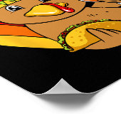 Poster Turquie Manger Taco Thanksgiving Day Mexicain F (Coin)