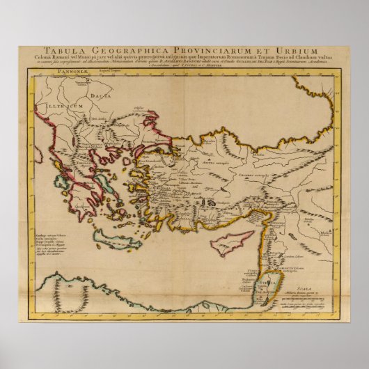 Poster Turquie, Rome, Grèce (Devant)