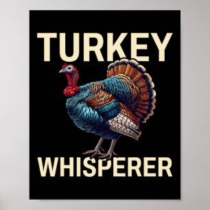 Poster Turquie Whisperer-dinde Chasse-dinde mer de chasse