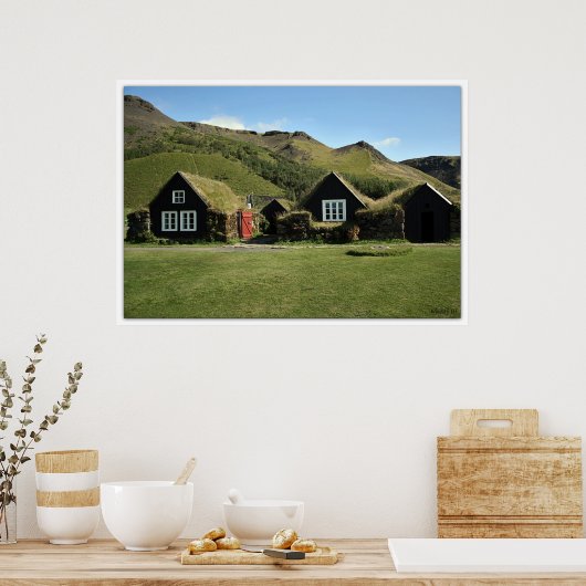 Poster turquoise (Cuisine)