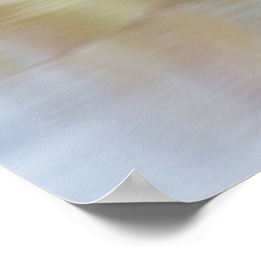 Poster Turquoise à ailes vertes (Coin)