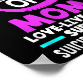 Poster Turquoise & ; Violet En Mémoire De Ma Mère Suic (Coin)