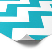 Poster Turquoise Bold Chevron (Coin)