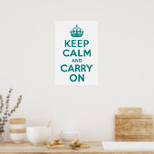 Poster Turquoise Calme et marche (Cuisine)