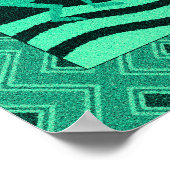 Poster Turquoise Et Noir Kokopelli Southwest Wall Art (Coin)