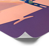 Poster Turquoise et plage de Peach, Blue waterChair et Um (Coin)