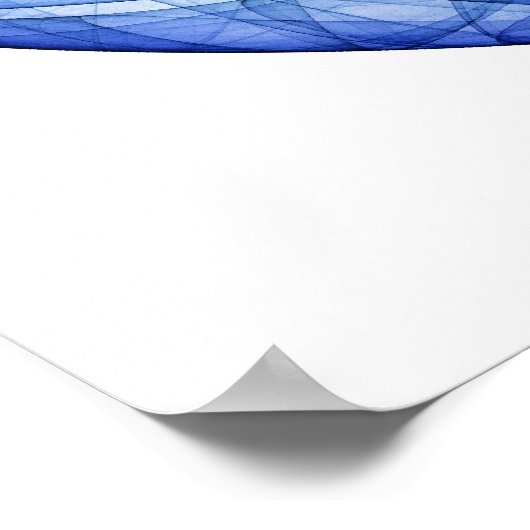 Poster Turquoise et Sapphire (Coin)