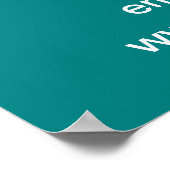Poster turquoise Green St. Patrick's Day Business  (Coin)