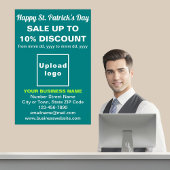Poster turquoise Green St. Patrick's Day Business 