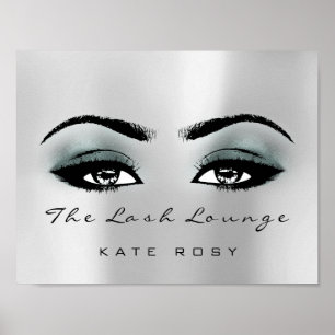 Poster Turquoise Grey Nom maquillage Artiste Beauté Studi