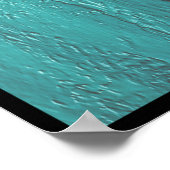 Poster Turquoise Jésus viens et sois avec moi (Coin)