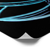 Poster Turquoise Lotus  (Coin)