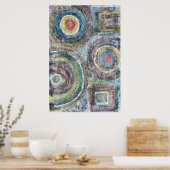 Poster turquoise piloté 24 x 36 (Cuisine)