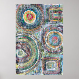 Poster turquoise piloté 24 x 36