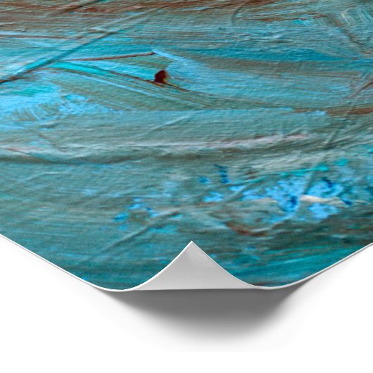 Poster Turquoise profond (Coin)