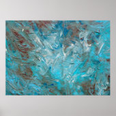 Poster Turquoise profond (Devant)