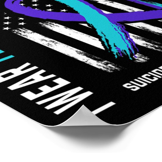 Poster Turquoise Purple Quelqu'Un Qui Me Manque Sensibili (Coin)