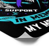 Poster Turquoise Purple Suicide Sensibilisation Chemise M (Coin)