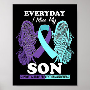 Poster Turquoise Purple Wing Miss Amour Son Prévention du