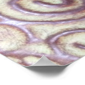 Poster TURQUOISE vintage/MÉTAL BROWN (Coin)