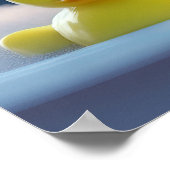 Poster Turtle and Rubber Duck in the Bath Custom Text (Coin)