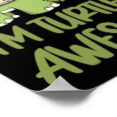 Poster Turtle Awesome Autism Awareness Puzzle Piece (Coin)