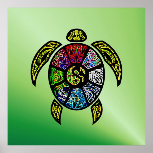 Poster Turtle Ba-gua (Devant)